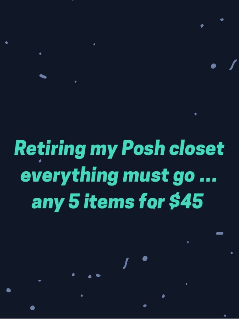 Everything must go !